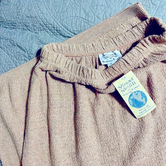 90s Vintage Stephanie Schuster for Princess Knitwear Maxi Skirt size L - NWT! - Picture 3 of 4